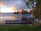 Trakai Castle sunset